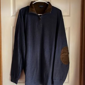 Lands End quarter-zip knit pullover XL